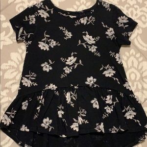 Peplum style toddler top